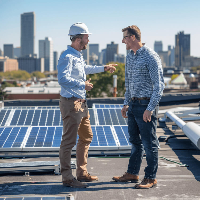 solar panel installation structure